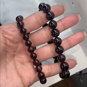 Garnet stone bracelet
